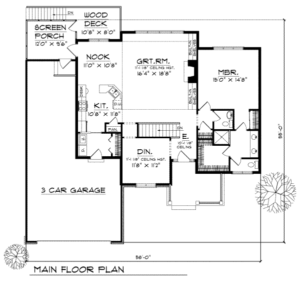 main floor house blueprint