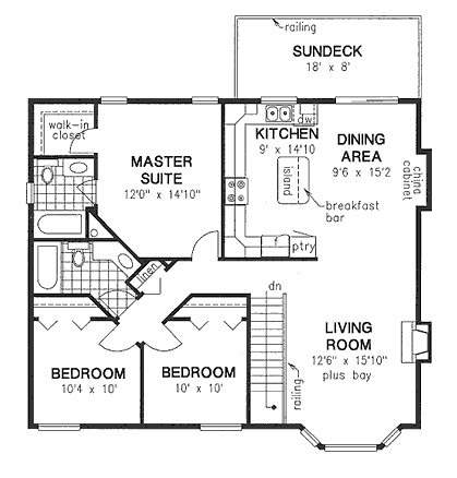 main floor house blueprint