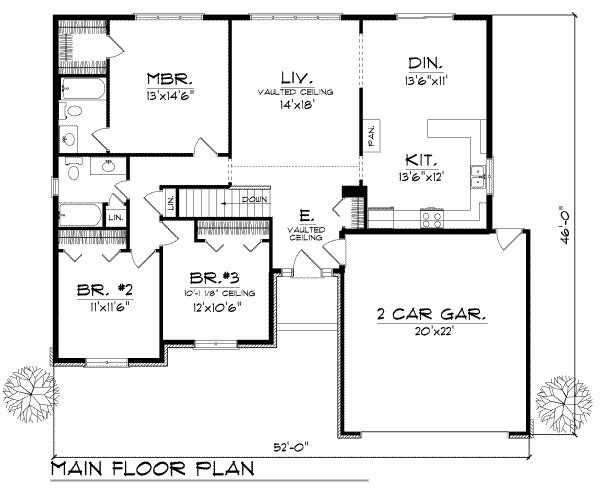 main floor house blueprint