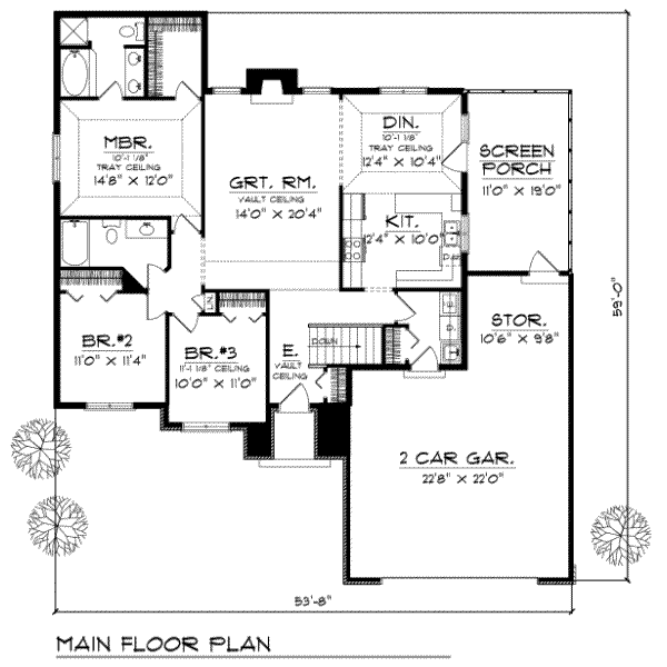main floor house blueprint