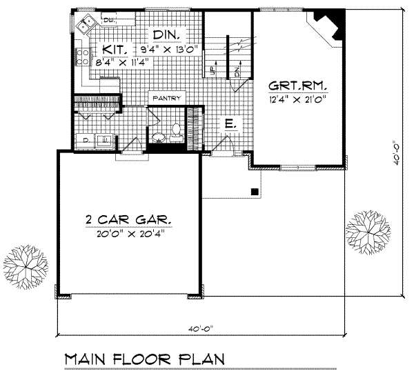 main floor house blueprint