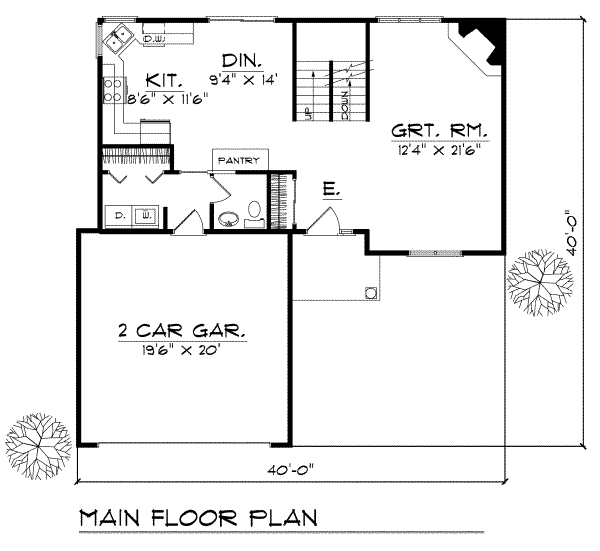 main floor house blueprint