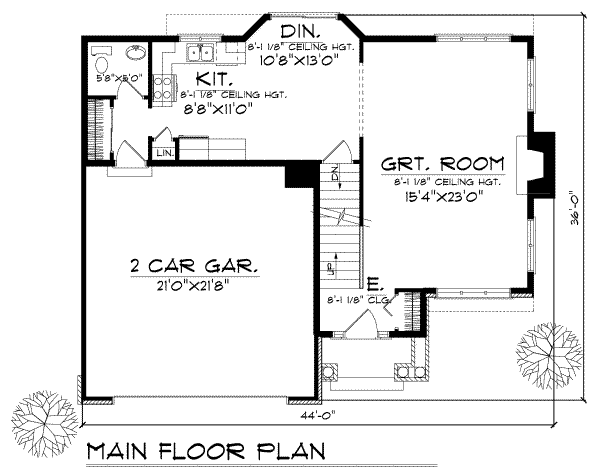 main floor house blueprint