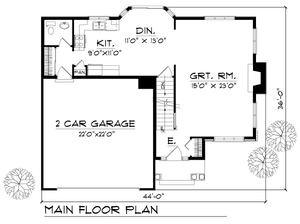 main floor house blueprint