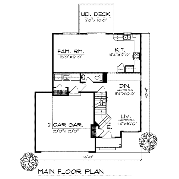 main floor house blueprint