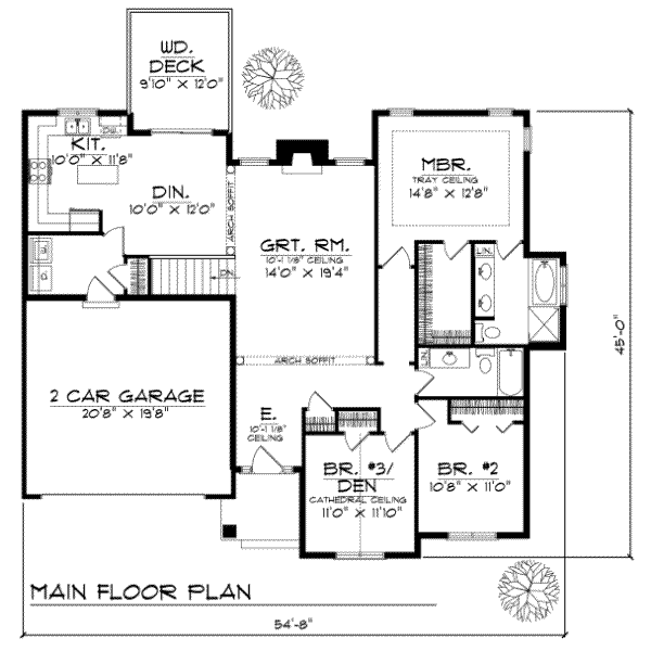 main floor house blueprint