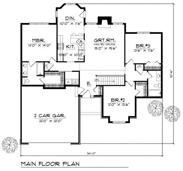 main floor house blueprint