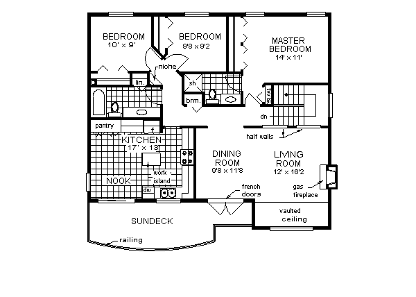  House  961 Blueprint details floor  plans 