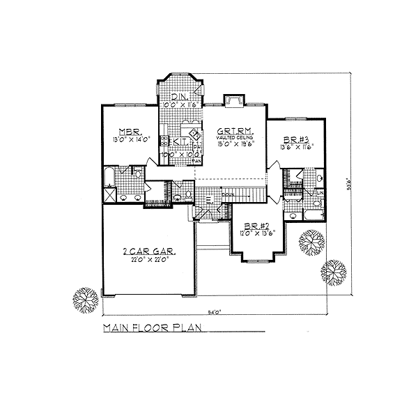 main floor house blueprint