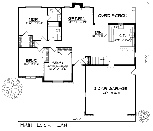 main floor house blueprint