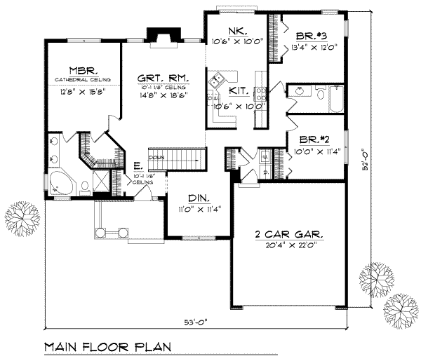 main floor house blueprint