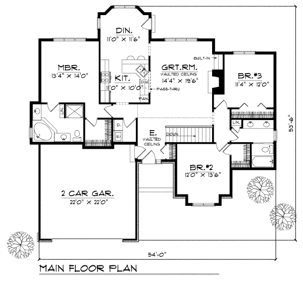 main floor house blueprint