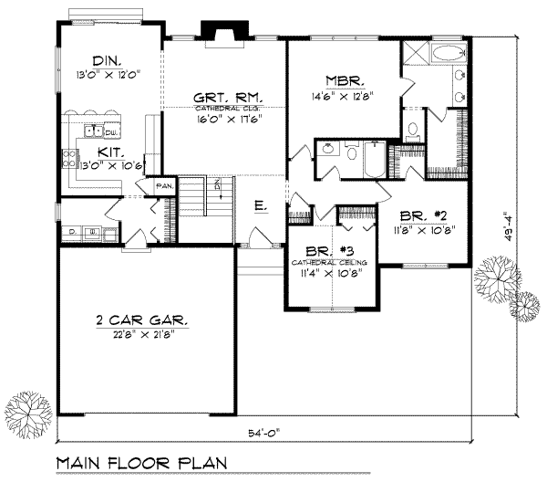 main floor house blueprint