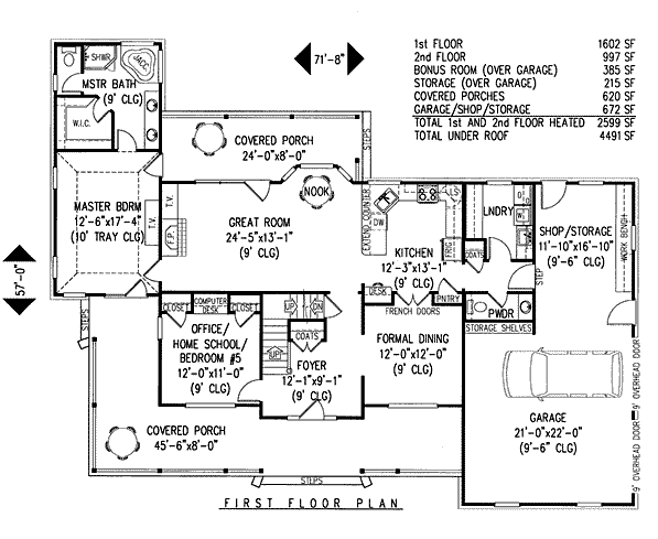 main floor house blueprint