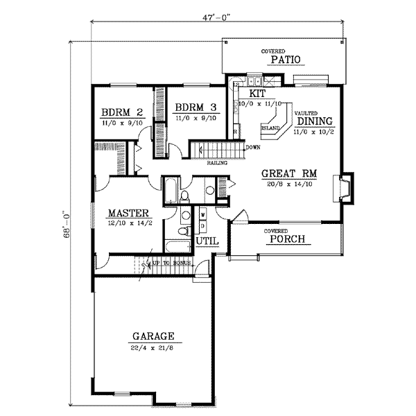 main floor house blueprint