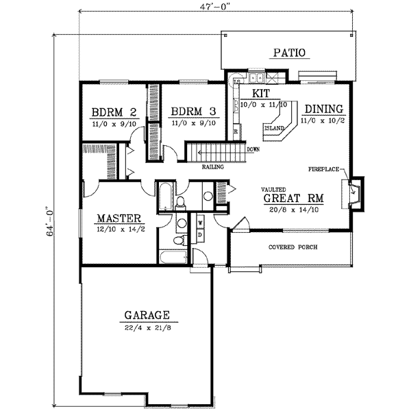 main floor house blueprint