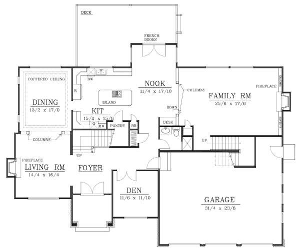 main floor house blueprint