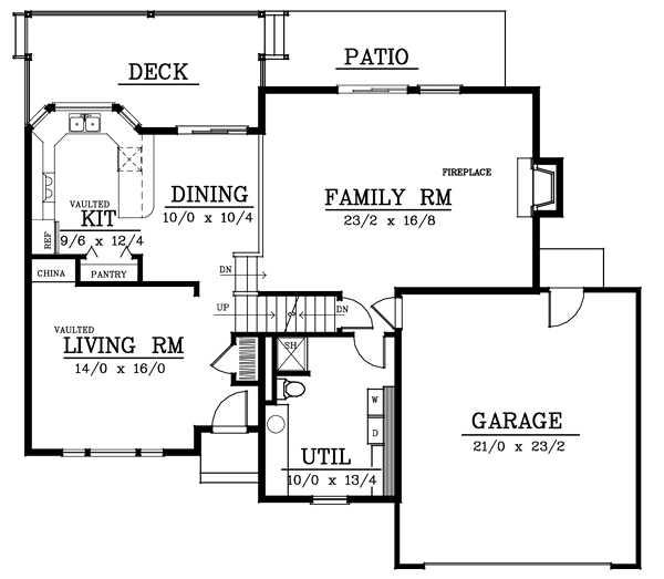main floor house blueprint