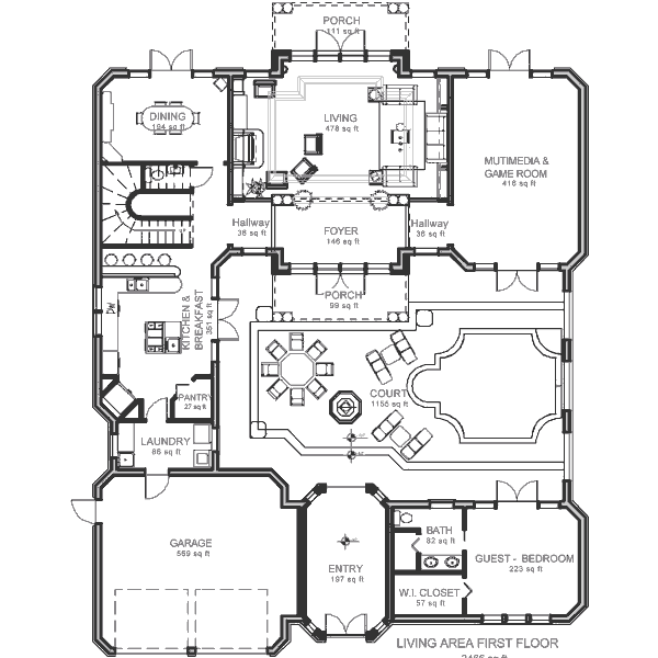 main floor house blueprint