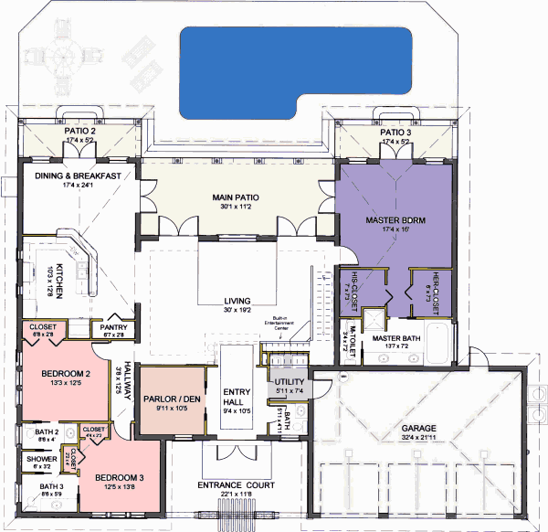 main floor house blueprint
