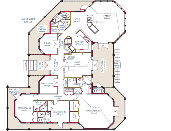 main floor house blueprint