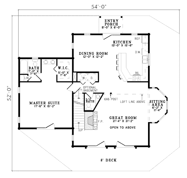 main floor house blueprint