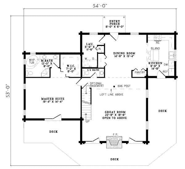 main floor house blueprint