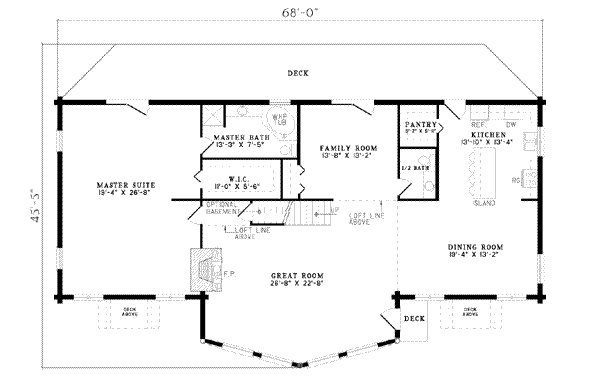 main floor house blueprint