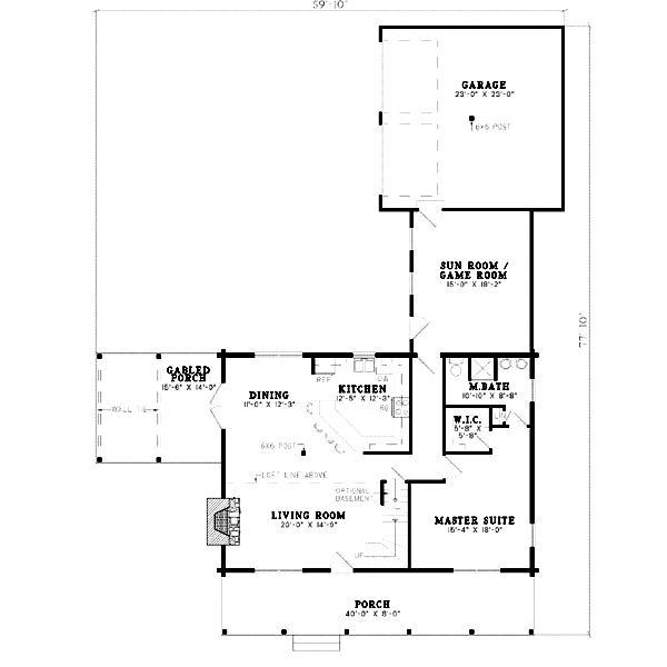 main floor house blueprint