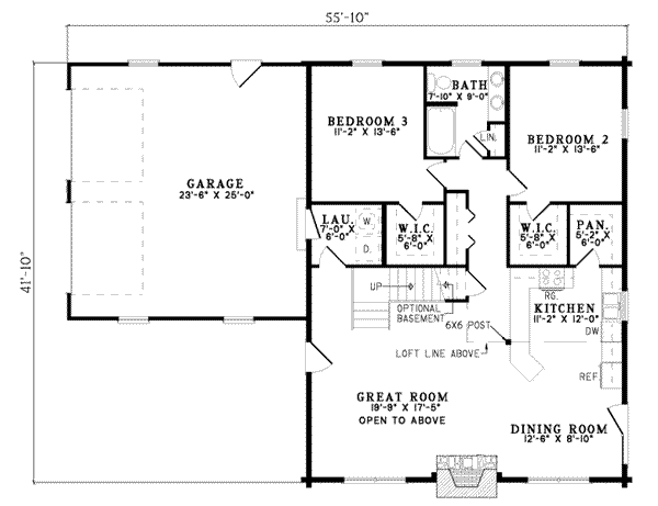 main floor house blueprint