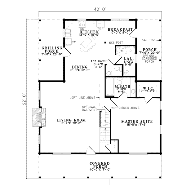 main floor house blueprint