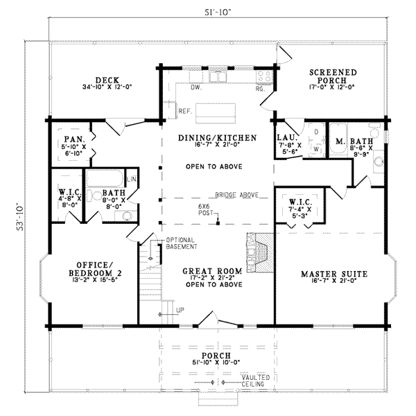 main floor house blueprint