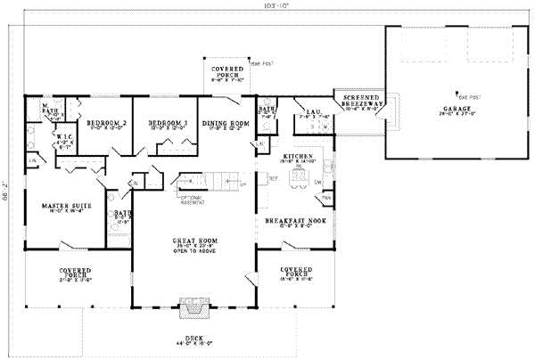 main floor house blueprint