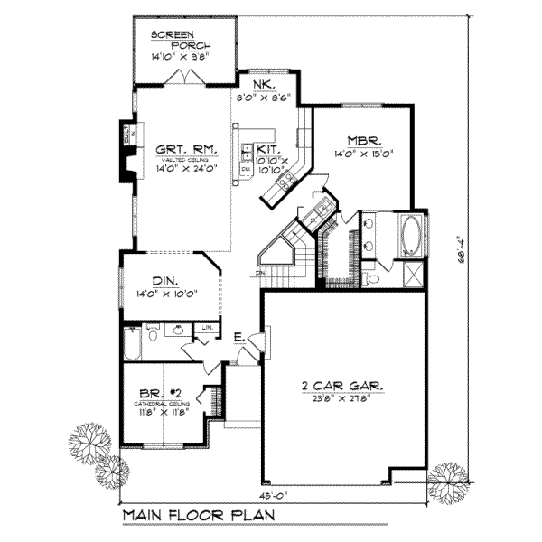 main floor house blueprint