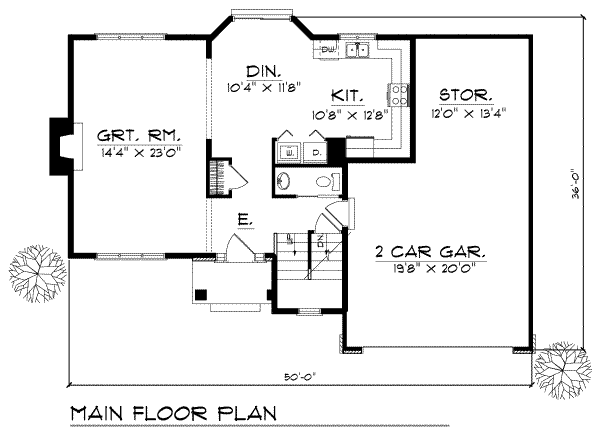 main floor house blueprint