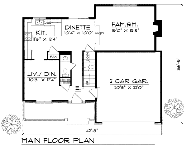main floor house blueprint