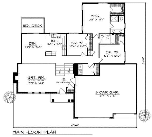 main floor house blueprint