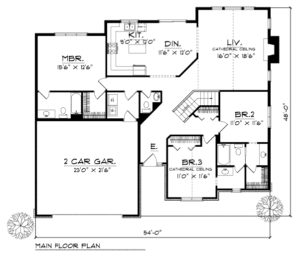 main floor house blueprint