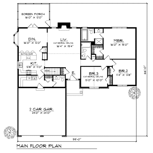 main floor house blueprint