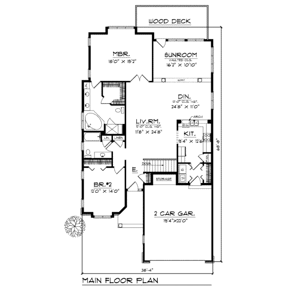 main floor house blueprint