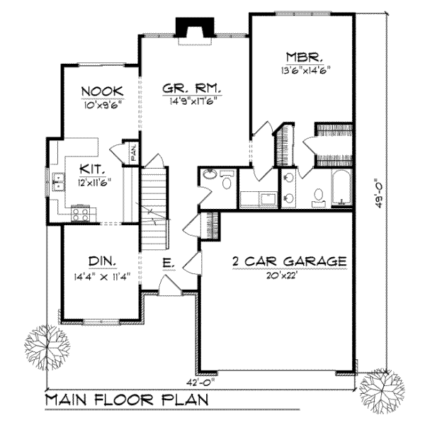 main floor house blueprint