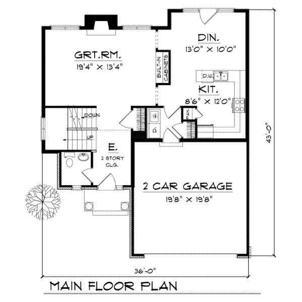 main floor house blueprint