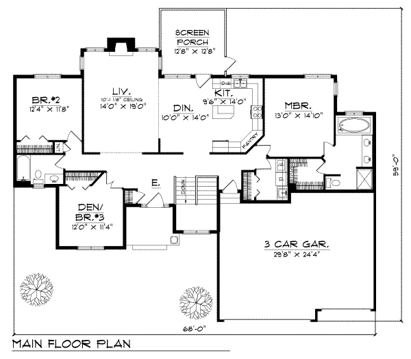 main floor house blueprint