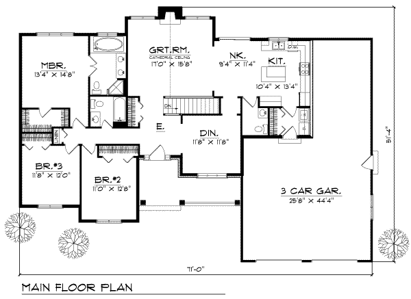 main floor house blueprint