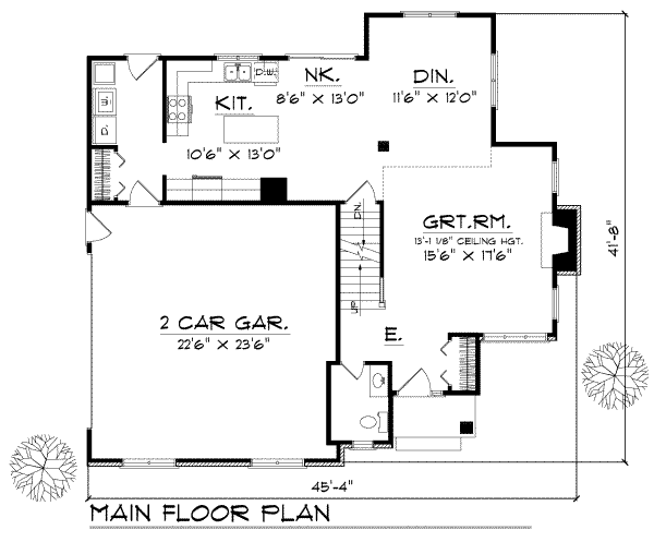 main floor house blueprint