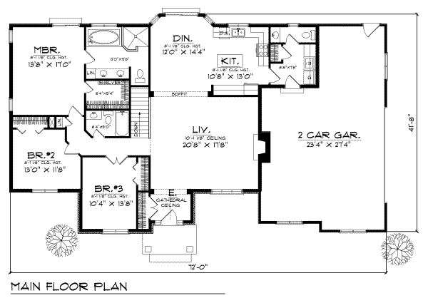 main floor house blueprint