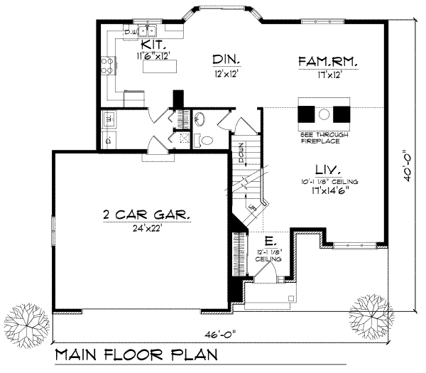 main floor house blueprint