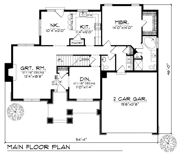 main floor house blueprint