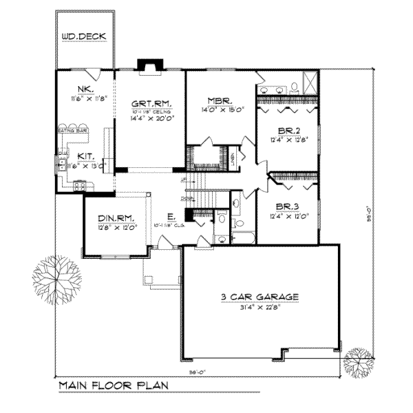 main floor house blueprint