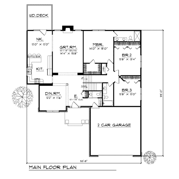main floor house blueprint